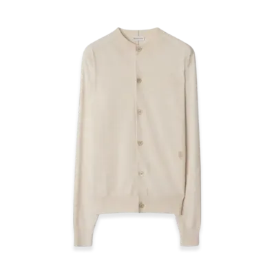 Burberry Wool Cardigan "Nutmeg"