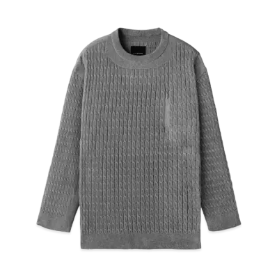 DESCENTE ALLTERRAIN Fusion Knit Crew Neck "Nell Gray"