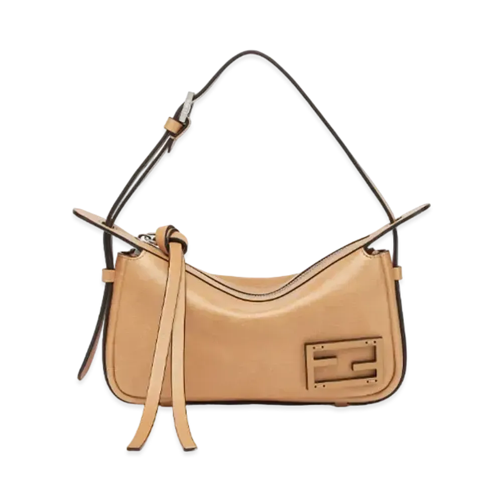 FENDI Simply Fendi Mini Leather Mini-Bag "Brown"