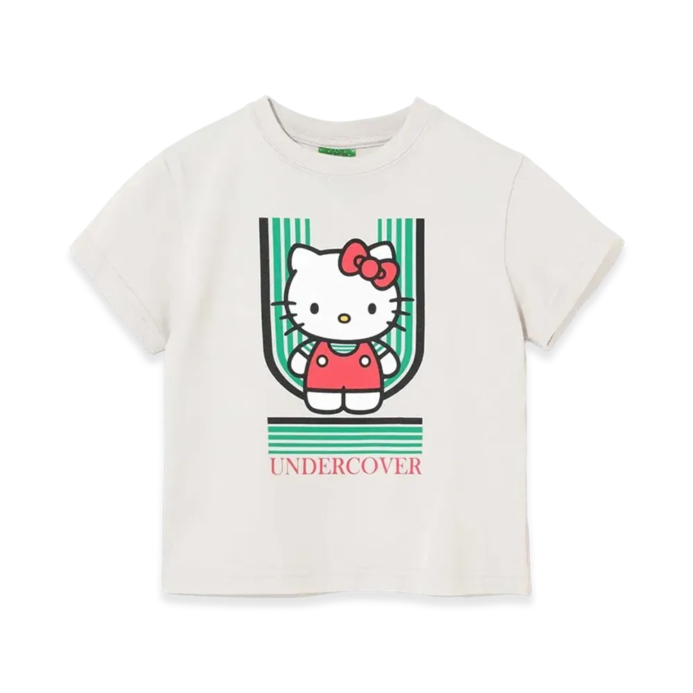 UNDERCOVER x Sanrio Kids Cotton T-Shirt (Hello Kitty) "Light Gray"