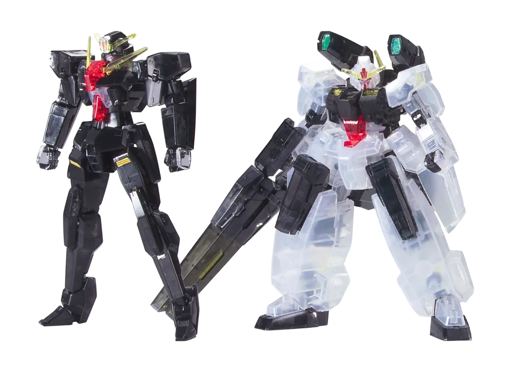 BANDAI "HIGH GRADE" -MOBILE SUIT GUNDAM 00- HG 1/144 Seravee Gundam & Seraphim Gundam Clear Color Version