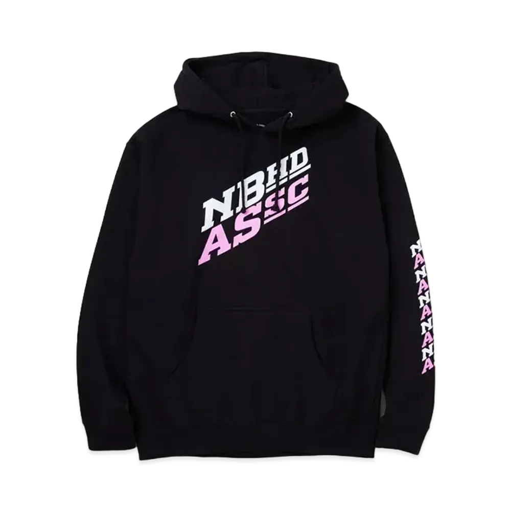NEIGHBORHOOD NH x ASSC . Sweat Parka LS-1 "Black/Pink"