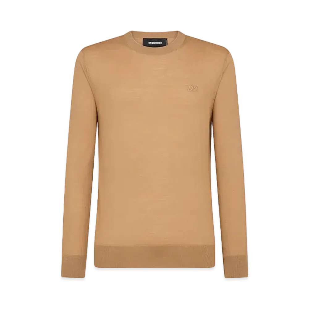 Dsquared2 D2 Knit Crewneck Pullover #1 "Stone"