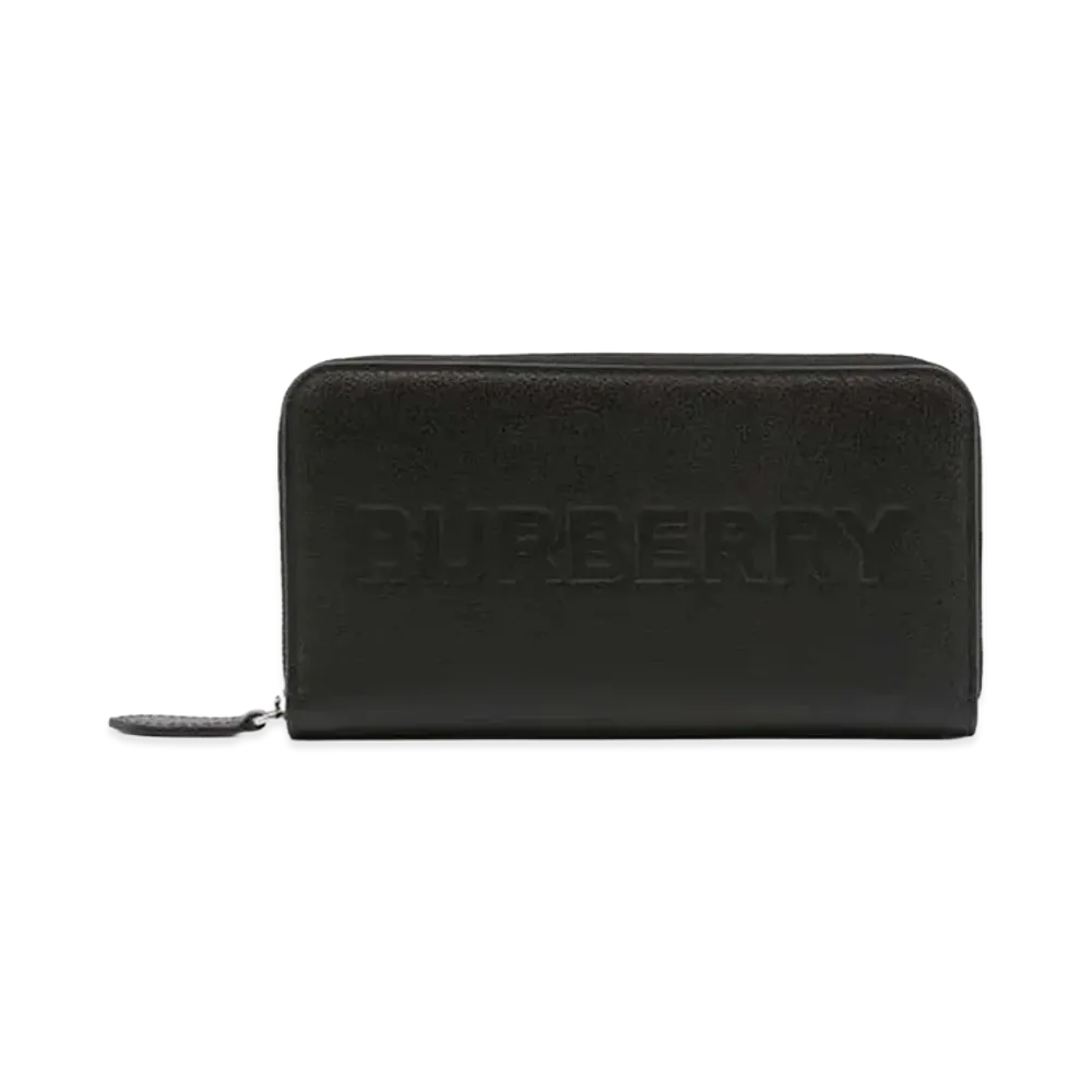 Burberry Porter Leather Flap Continental Long Wallet "Black"