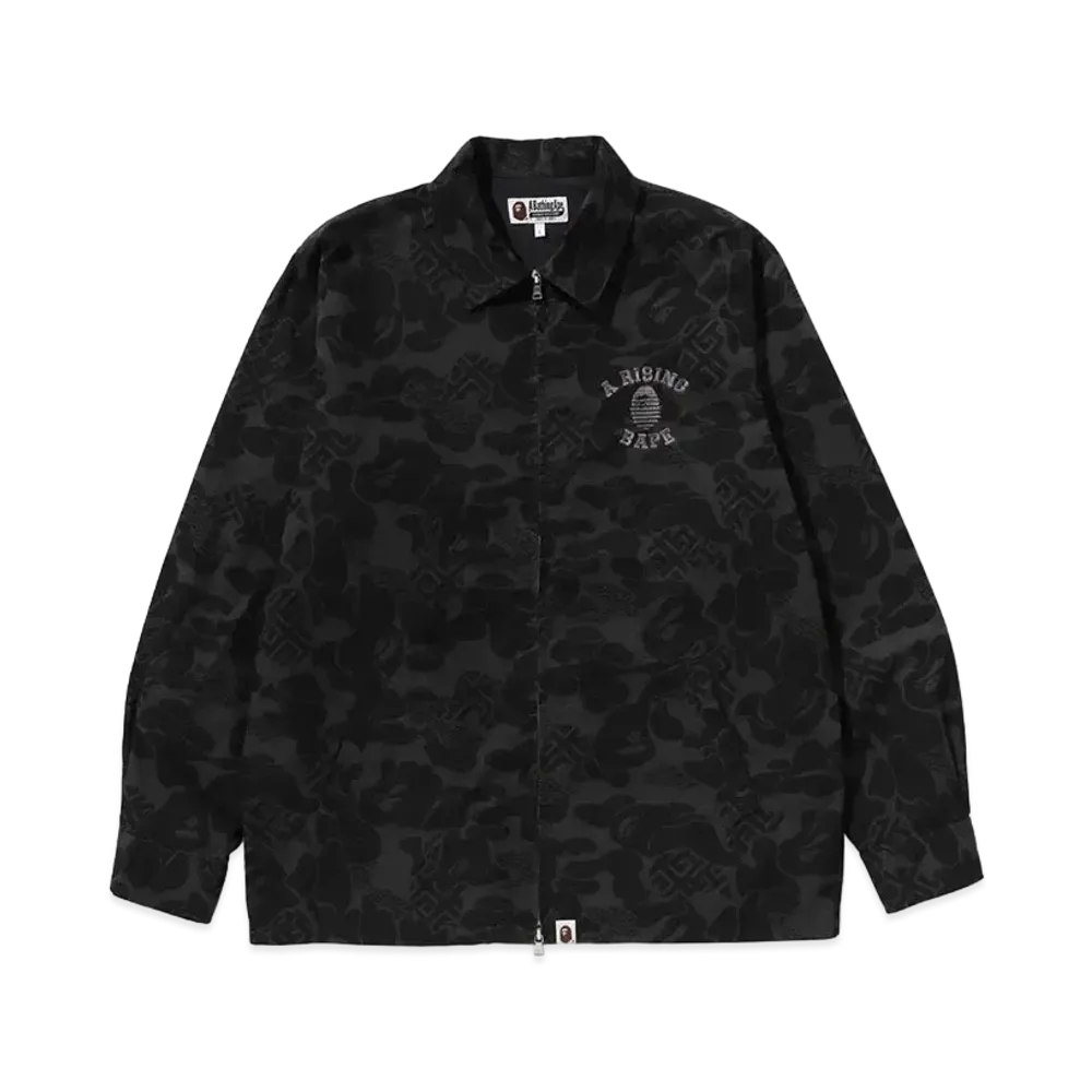 A BATHING APE Asia Camo Zip Jacket "Black"