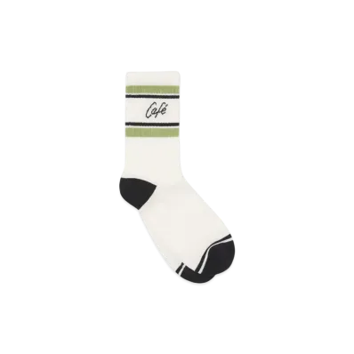 Maison Kitsune Cafe Kitsune Sporty Socks "Tapioca/Verbena"