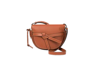 LOEWE Small Gate Bag In Natural Calfskin "Rust Color"