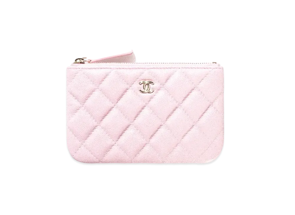 CHANEL Classic Mini Porch Grain Shiny Calfskin "Pink"