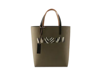 Marni Cellulose Tribeca Shopping Bag "Green"