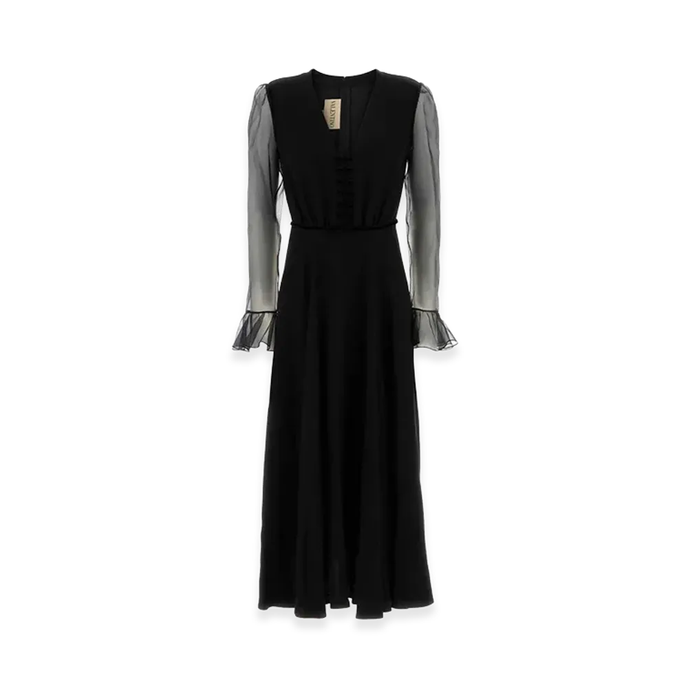 Valentino Women's Satin Dress "Black"