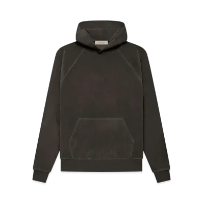 FEAR OF GOD ESSENTIALS Velour Hoodie "Off Black"
