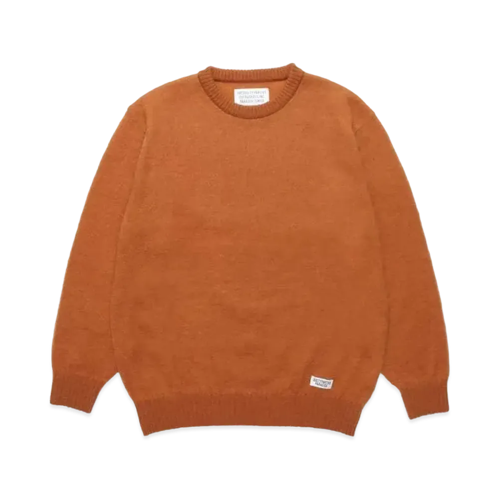 WACKO MARIA Mohair Knit Sweater "Light Brown"