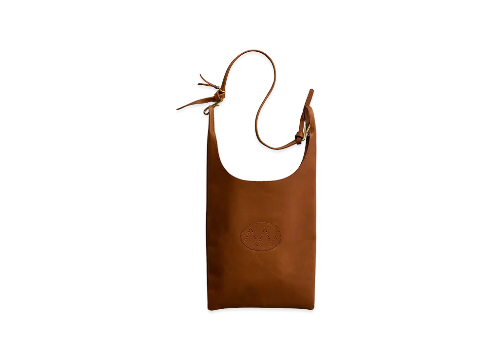 NICENESS N.Lowe Midi Steerhide Shoulder Bag Medium "Cognac"