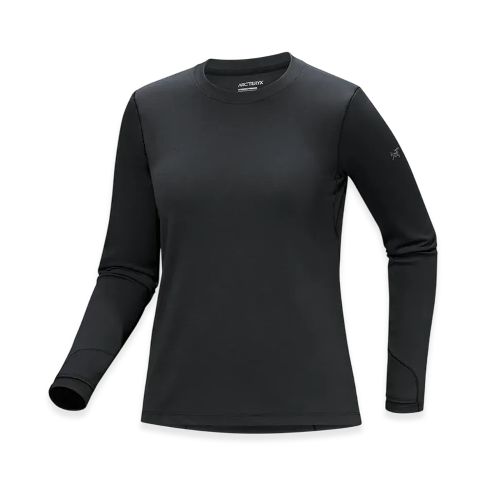 ARC'TERYX Women's Taema Thermal Crew LS "Black Heather" X000010258