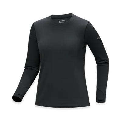 ARC'TERYX Women's Taema Thermal Crew LS "Black Heather" X000010258