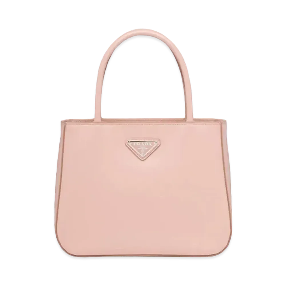 PRADA Brushed Leather Handbag "Orchid Pink"