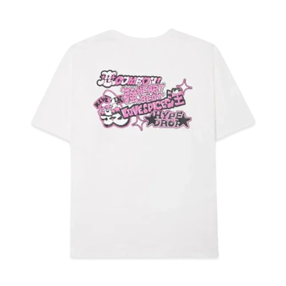 FRUIT OF THE LOOM x ハヤシレナ TYPOGRAPHY LOGO T-SHIRTS "WHITE"