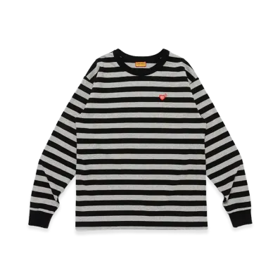 HUMAN MADE Striped L/S T-Shirt "Gray"