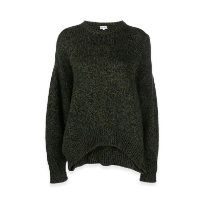 LOEWE Women's Trompe L'oeil Sweater "Green"