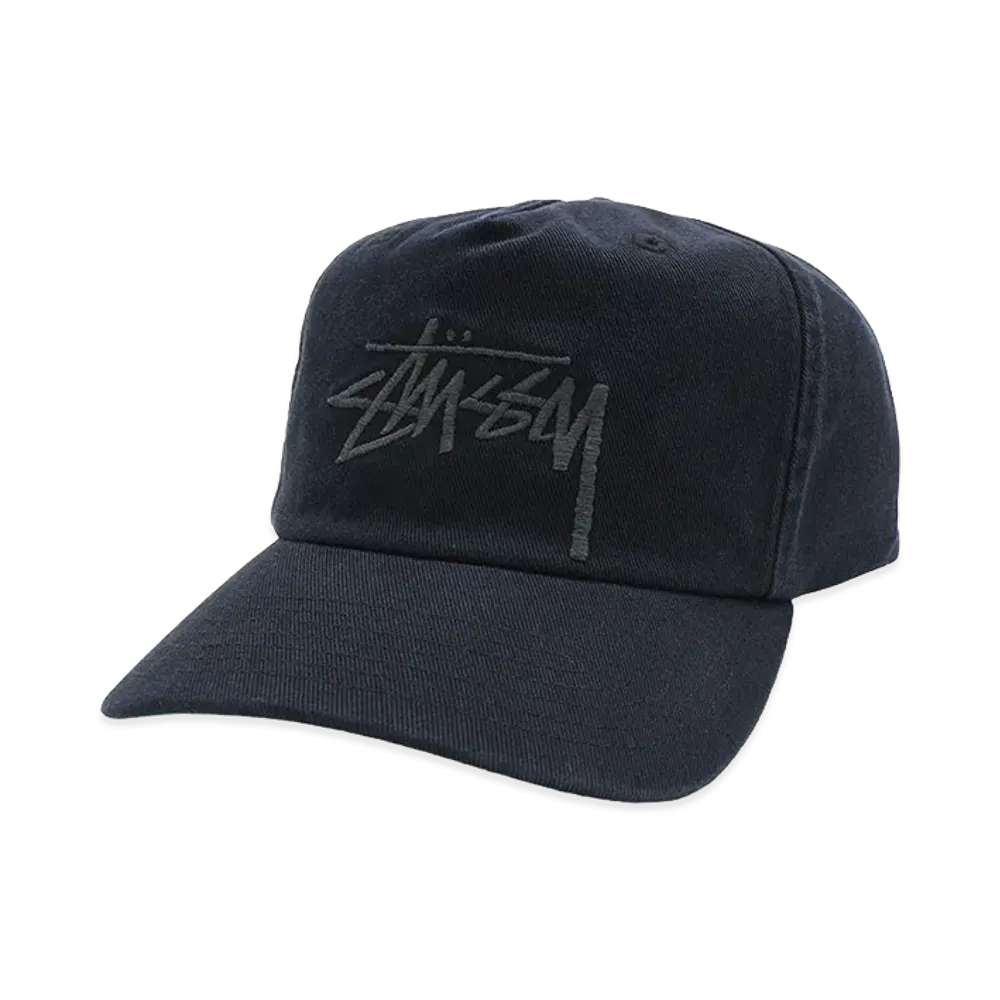 Stussy Big Stock Mid Depth Cap "Dark Navy"