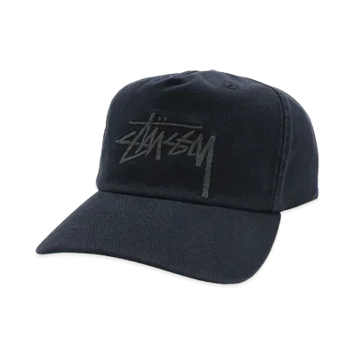 Stussy Big Stock Mid Depth Cap "Dark Navy"