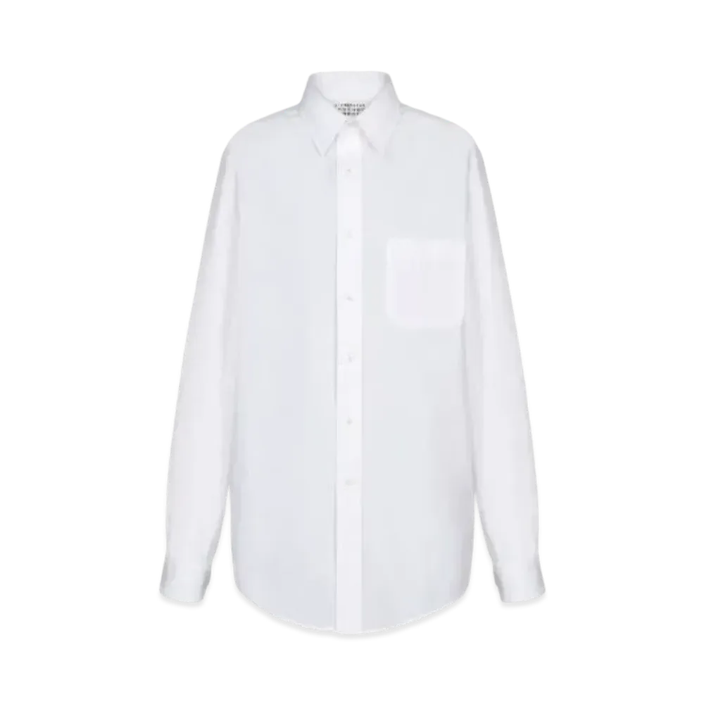 Maison Margiela Women's Eco Cotton Poplin Shirt  "Winter White"