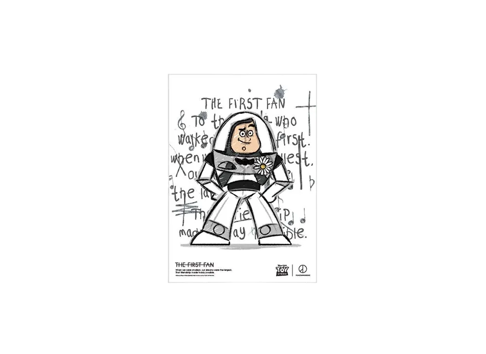 PEACEMINUSONE x Toy Story THE FIRST FAN Poster A3 02 "White" / G-DRAGON