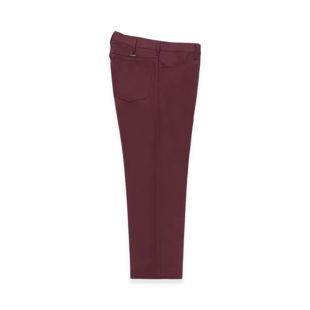 WACKO MARIA x Wrangler Wrancher Dress Jeans "Burgundy"