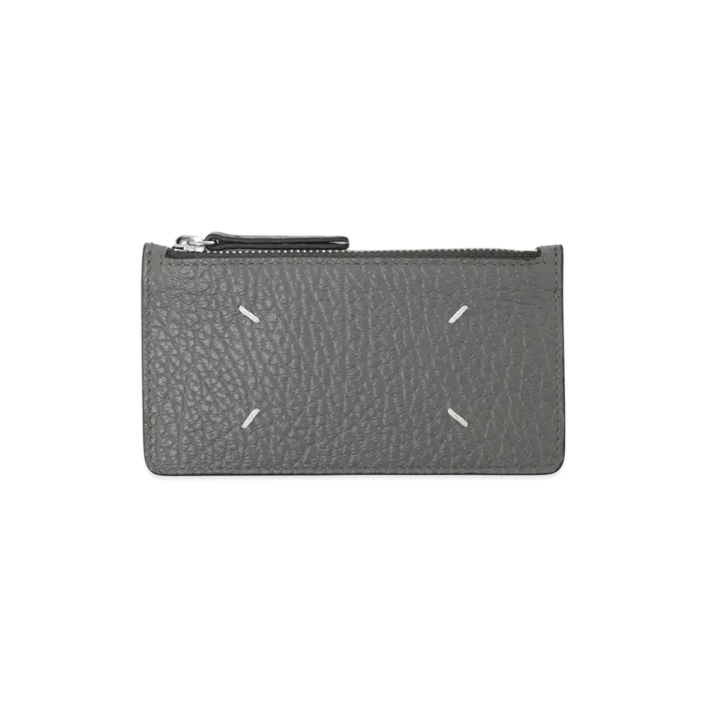Maison Margiela Card Holder Zip EW "Pebble Grey"