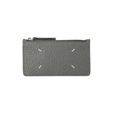 Maison Margiela Card Holder Zip EW "Pebble Grey"