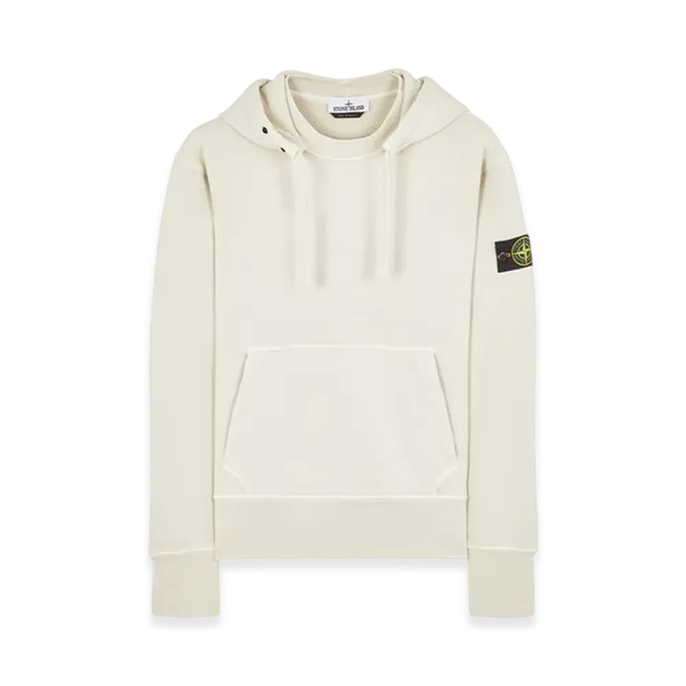 Stone Island 66455 Heavy Textured Fleece Garment Dyed Hooded Sweatshirt - 23FW "Stucco"