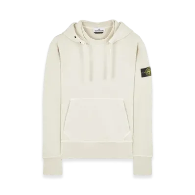 Stone Island 66455 Heavy Textured Fleece Garment Dyed Hooded Sweatshirt - 23FW "Stucco"