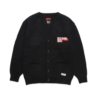 WACKO MARIA x Reservoir Dogs / Heavy Mohair Knit Cardigan "Black"