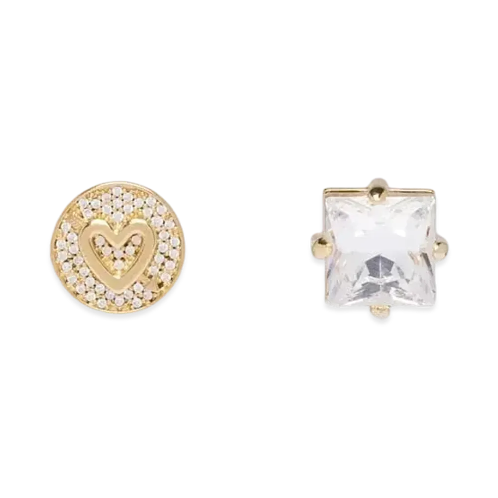 MIU MIU Miu Pave Crystal Pierce "Gold/Crystal"