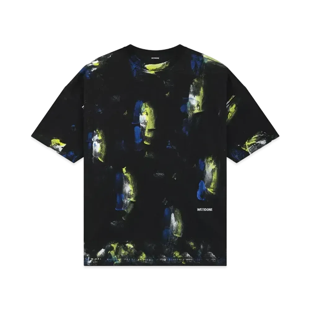 WE11DONE Painted T-shirt "Black"
