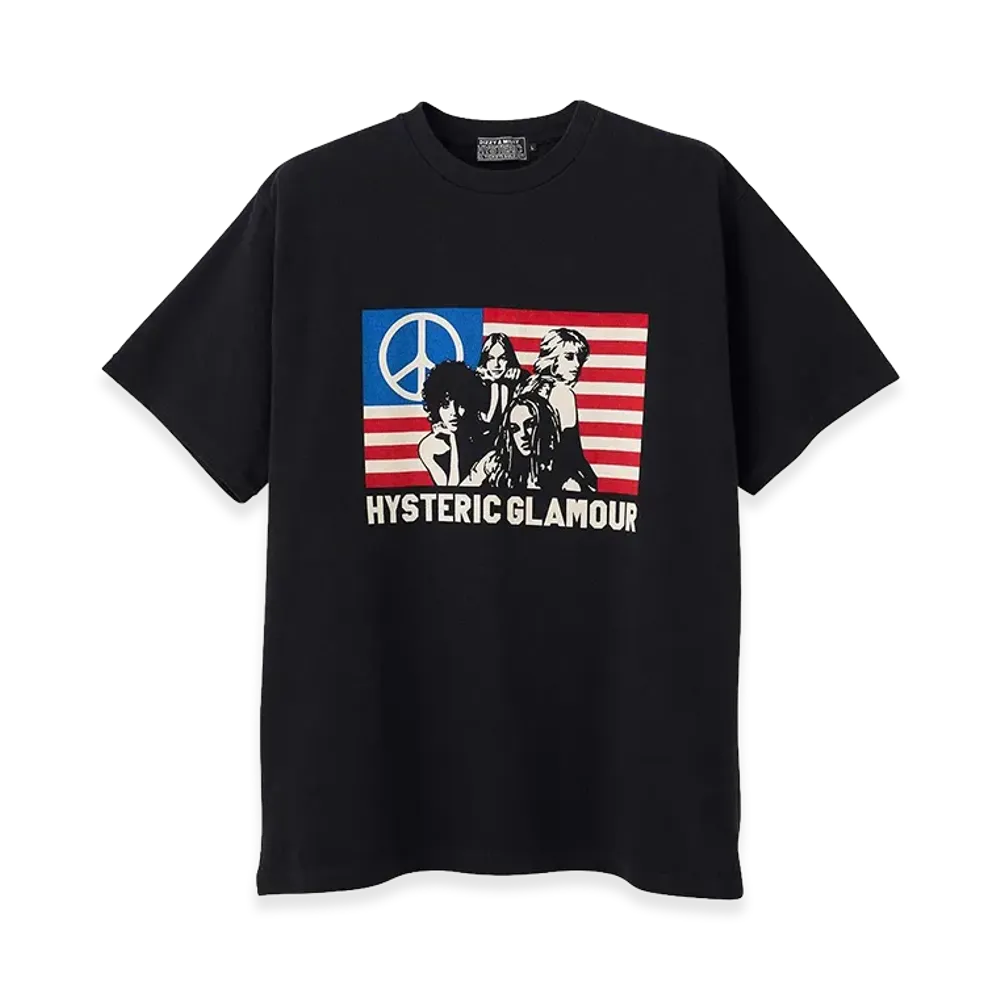 HYSTERIC GLAMOUR Free Bird Tee "Black"