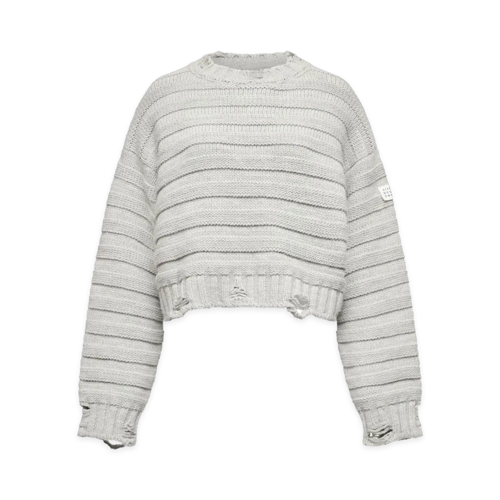 MM6 Maison Margiela Women's Wool Jumper "Silver"