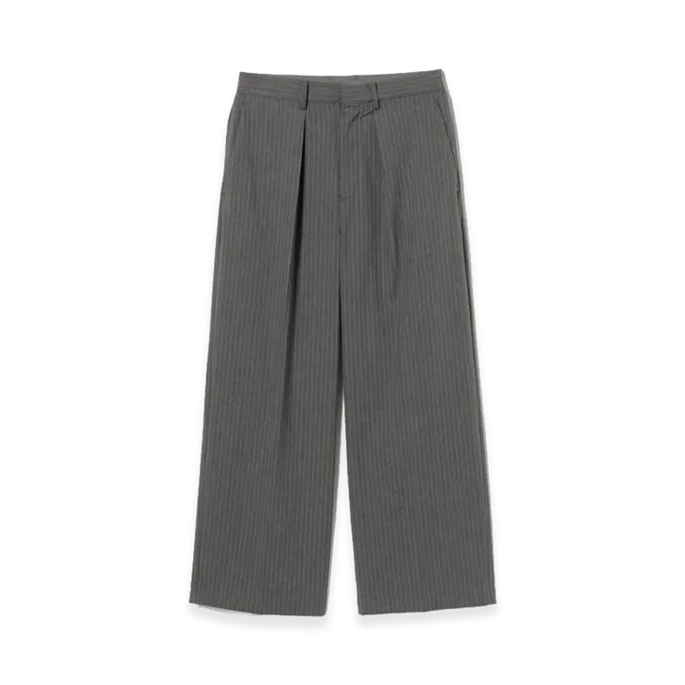 BEAMS FUTURE ARCHIVE Wide Slacks "Charcoal St"
