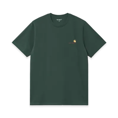 Carhartt WIP S/S American Script T-Shirt "Kale Green"