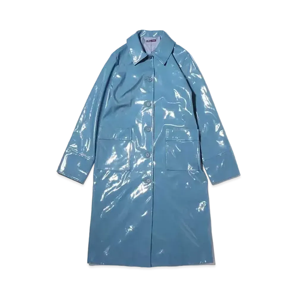 atmos pink x Riehata Belt Tsuki Enamel Coat "Blue"