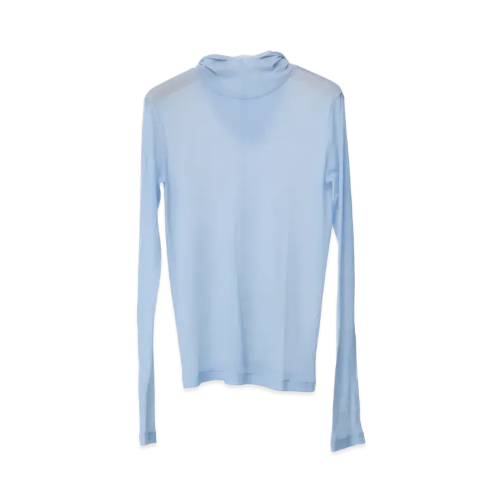 Ernie Palo Sheer rib Hoodie L/S "Sax"