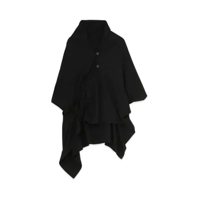 Yohji Yamamoto Y's PLAIN STITCH Y's SHIRRING CARDIGAN "Black"
