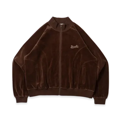 BLESS U Velour Track Jacket "Brown"