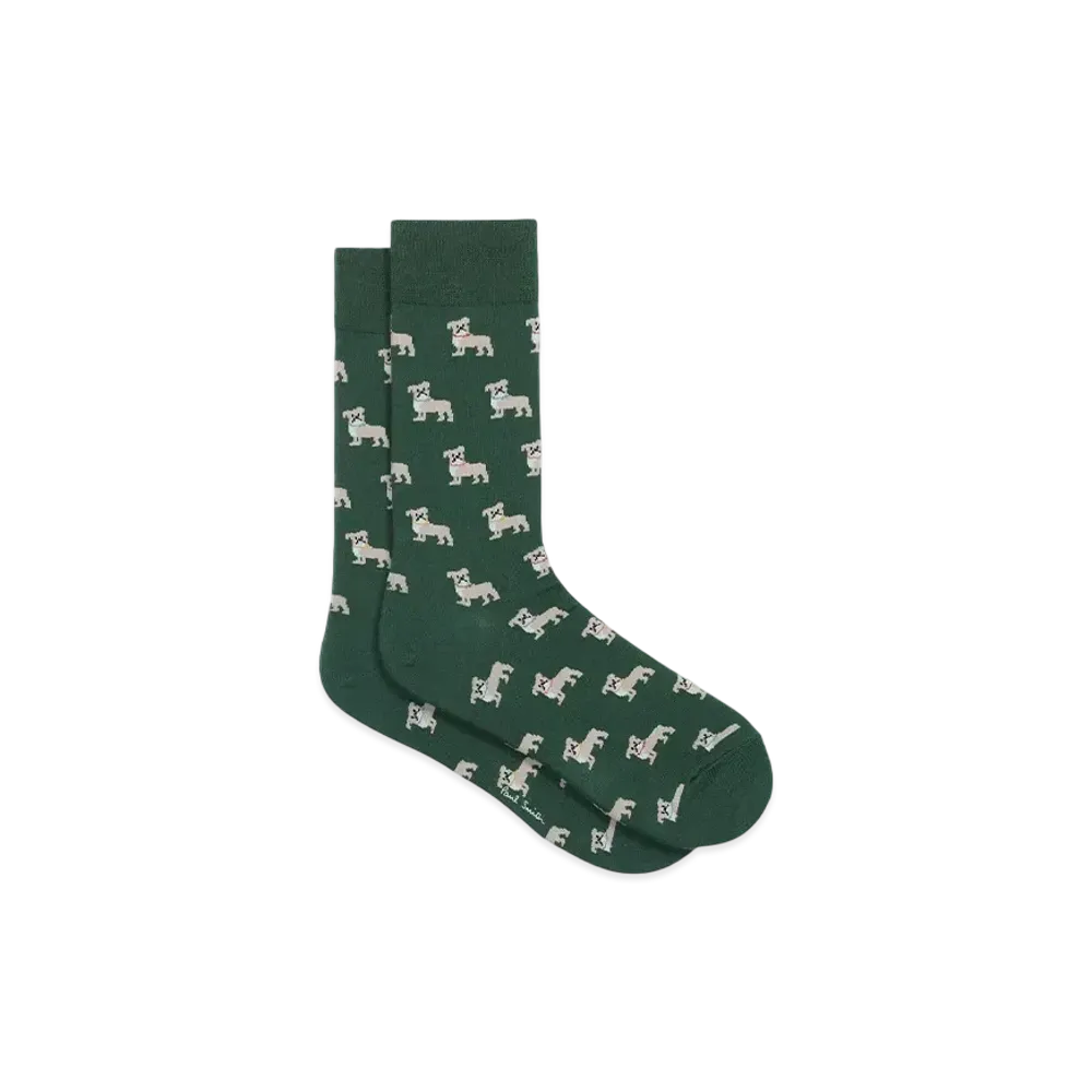 Paul Smith Pug Socks "DarkGreen"