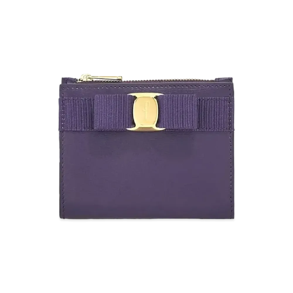 Salvatore Ferragamo Bi-Fold Wallet "Deep Purple"