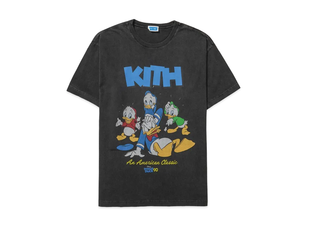Kith x Disney For Donald Duck Classic Vintage Tee "Black"