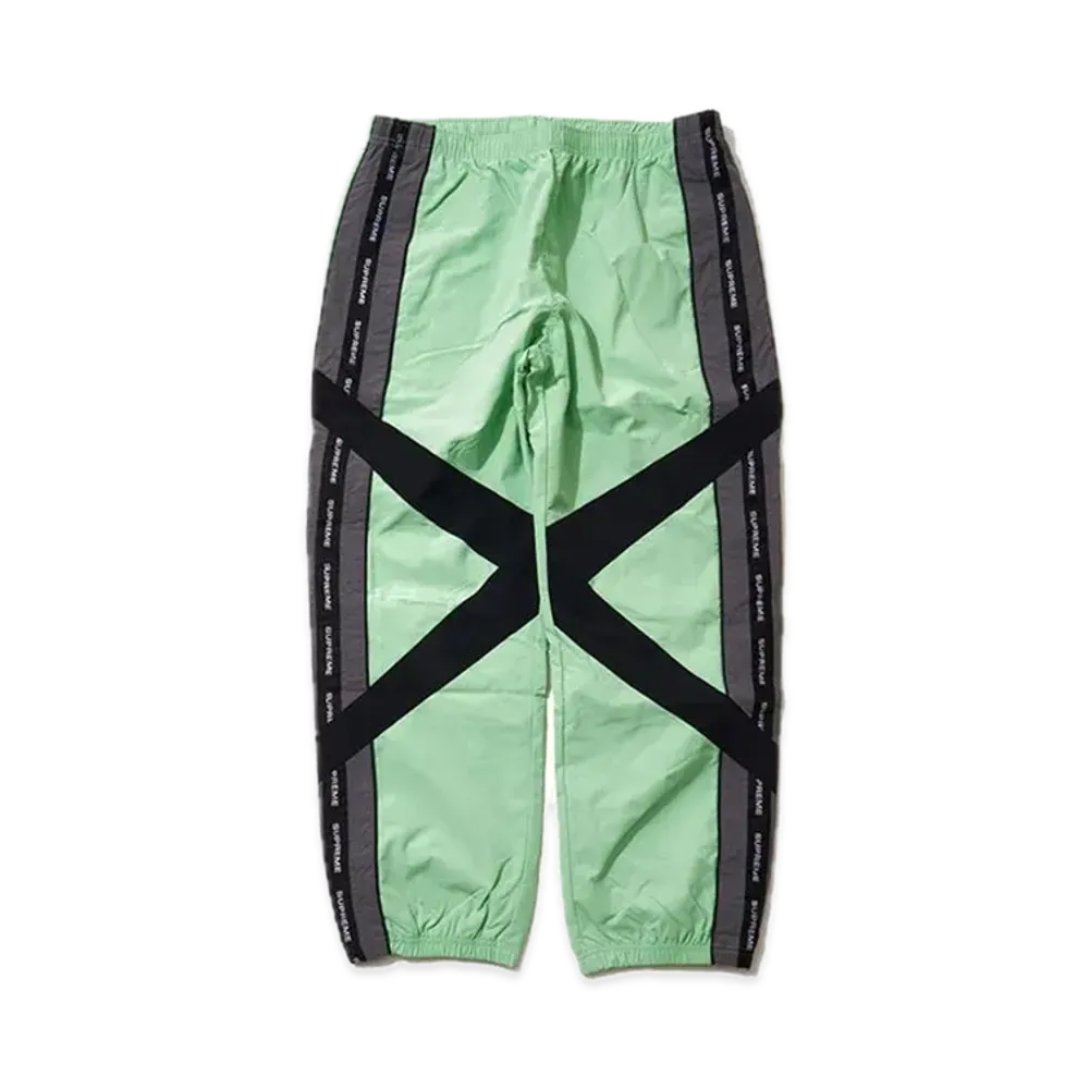 Supreme Cross Paneled Track Pant "Mint"