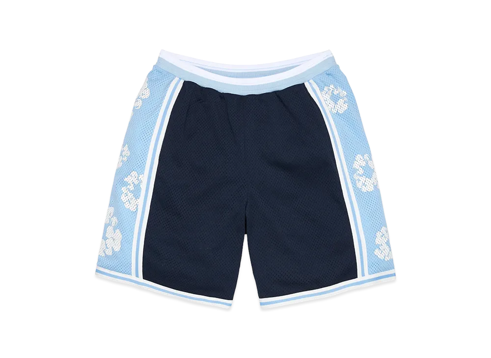 DENIM TEARS Cotton Wreath Olaf Shorts "Blue"