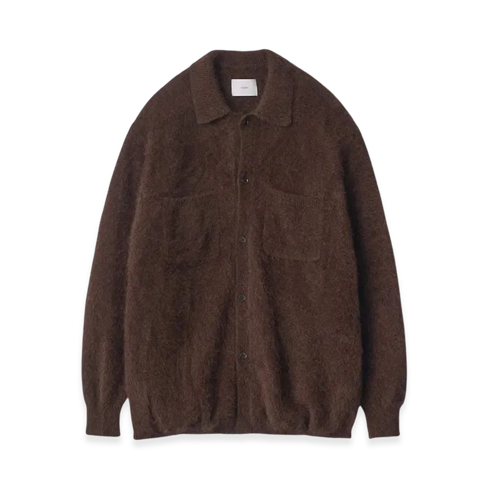 ssstein Racoon Knit Shirt "Dark Brown"