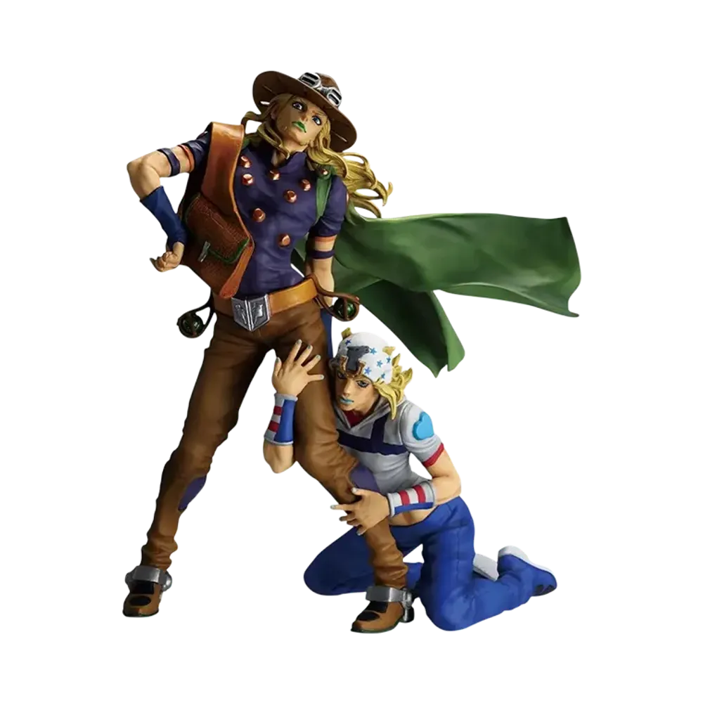 BANDAI "Ichiban Kuji" -JoJo's Bizarre Adventure The Gathering of STARS- Last One Prize Johnny Joestar & Gyro Zeppeli MASTERLISE PLUS